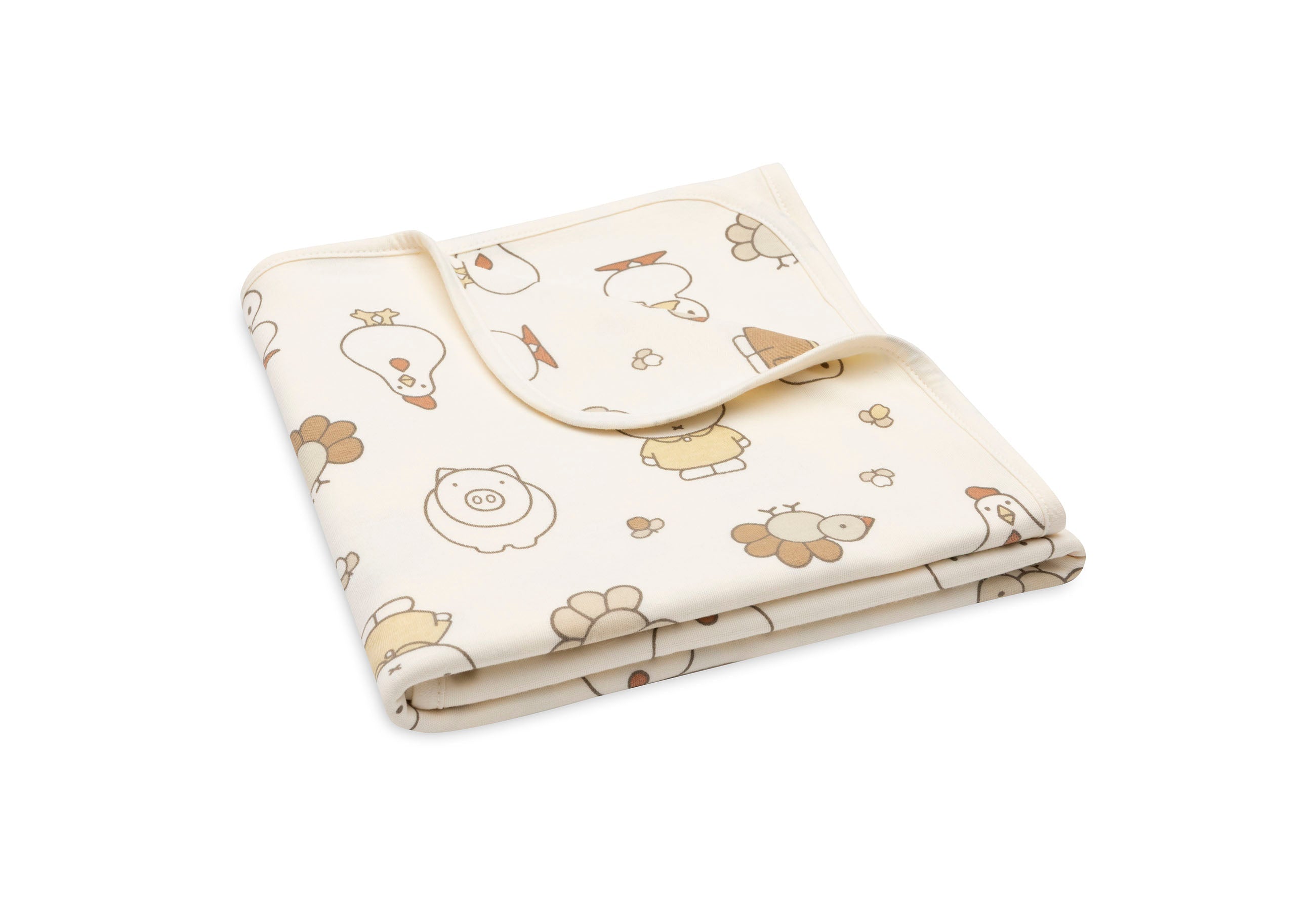 Jollein Tapis D'Éveil Bébé 80x100 Cm Spring Knit Chestnut - Doux Et Réversible Pour Jeux
