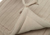 Bedbumper/Playpen bumper 180x30cm Pure Knit - Nougat