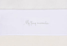 Sheet Cradle 75x100cm My Tiny Miracle - Olive Green