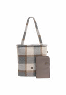 Diaper Bag Shopper Check - Boucle