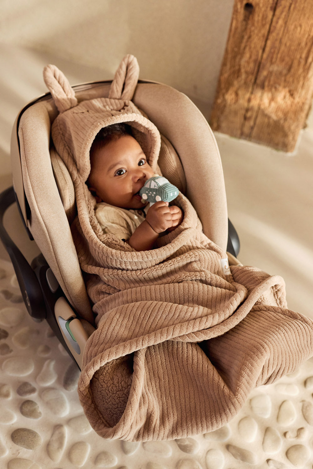 0621-3DOUBLE BLANKET / HARE ダブルブランケット / Wrap Blanket - Bunny - Cloudy Rib – Jollein