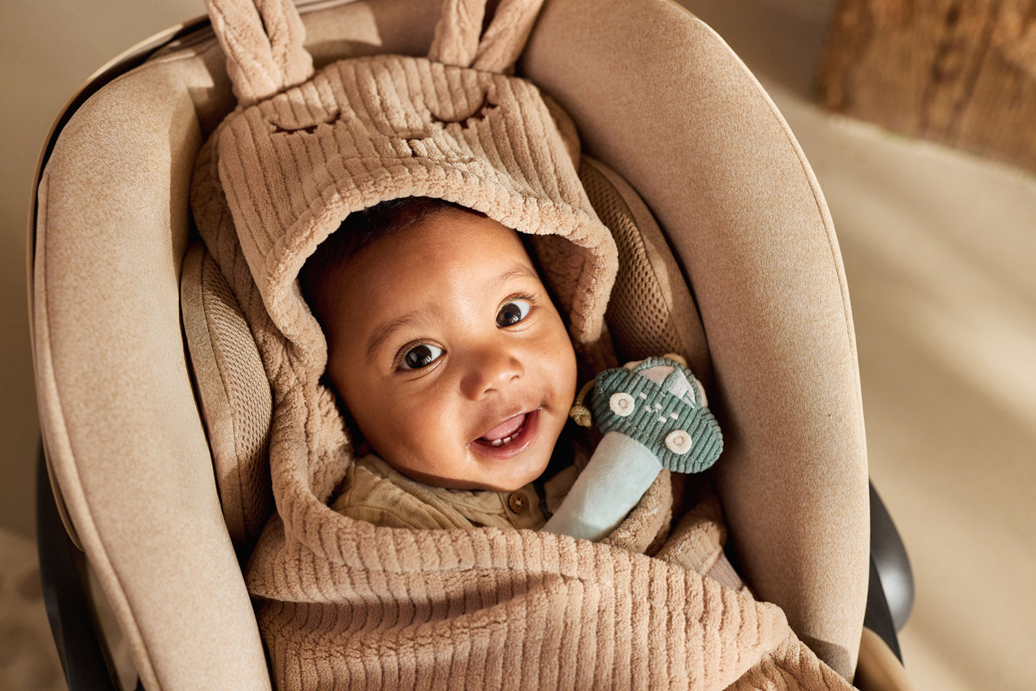 Wrap Blanket - Bunny - Cloudy Rib – Jollein