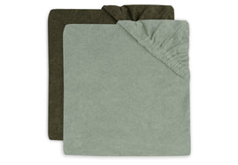 Changing Mat Cover Terry 50x70cm - Ash Green/Leaf Green - 2 Pack