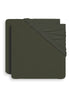 Fitted Sheet Jersey 40/50x80/90cm - Leaf Green - 2 Pack