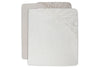 Fitted Sheet Cot Jersey 60x120cm - Ivory/Nougat - 2 Pack