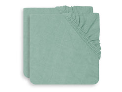Changing Mat Cover Terry 75x85cm - Ash Green - 2 Pack