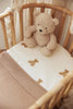 Fitted Sheet Crib Jersey 40/50x80/90cm - Teddy Bear