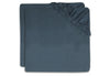 Fitted Sheet Crib Jersey 40/50x80/90cm - Jeans Blue - 2 Pack