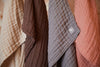 Blanket Cot Wrinkled Cotton 120x120cm - Storm Grey