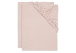 Fitted Sheet Jersey 60x120cm - Wild Rose - 2 Pack