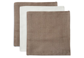 Mouth Cloth Bamboo Muslin - Biscuit/Ivory - 3 Pack