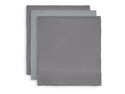 Mouth Cloth Bamboo Muslin - Storm Grey - 3 Pack