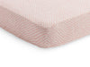 Fitted Sheet Crib Jersey 40x80cm - Snake - Pale Pink