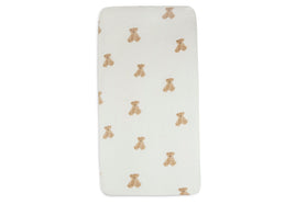 Fitted Sheet Cot Jersey 60x120cm - Teddy Bear