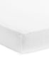 Fitted Sheet Molton 40/50x80/90cm - White