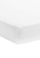 Fitted Sheet Molton 50x90cm - White