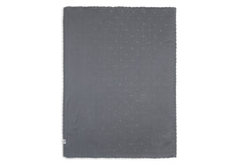 Blanket Cot 100x150cm Pointelle - Storm Grey