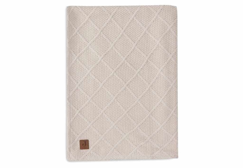 Decke Check Knit /Teddy Fleece