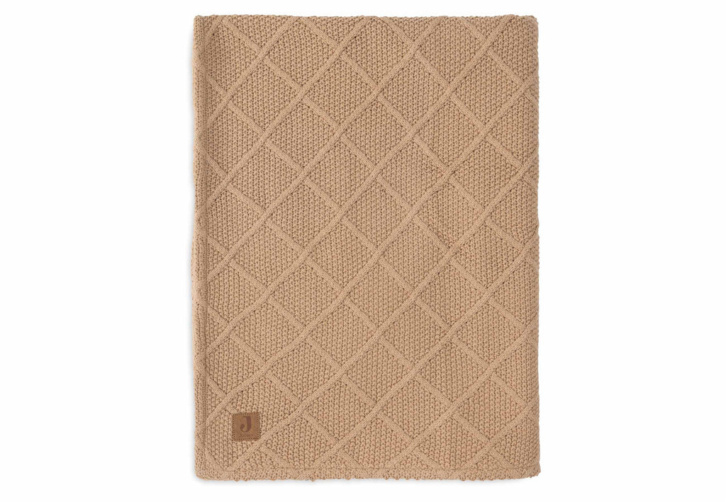 Decke Check Knit /Teddy Fleece