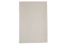 Blanket Cot 100x150cm Basic Knit - Nougat/Coral Fleece