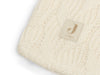 Blanket Cot 100x150cm Spring Knit - Ivory/Coral Fleece