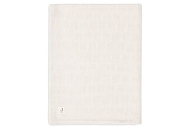 Blanket Cot 100x150cm Grain Knit - Oatmeal/Velour