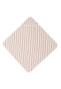 Bath cape 75x75cm Stripe Terry - Wild Rose - GOTS