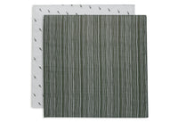 Swaddle Muslin 70x70cm - Stripe & Olive GOTS - 2 Pack
