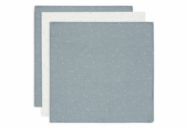 Cloth Muslin 70x70cm Twinkling - Sea Green - 3 Pack