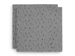Muslin Cloth Spot 115x115cm - Storm Grey - 2-Pack
