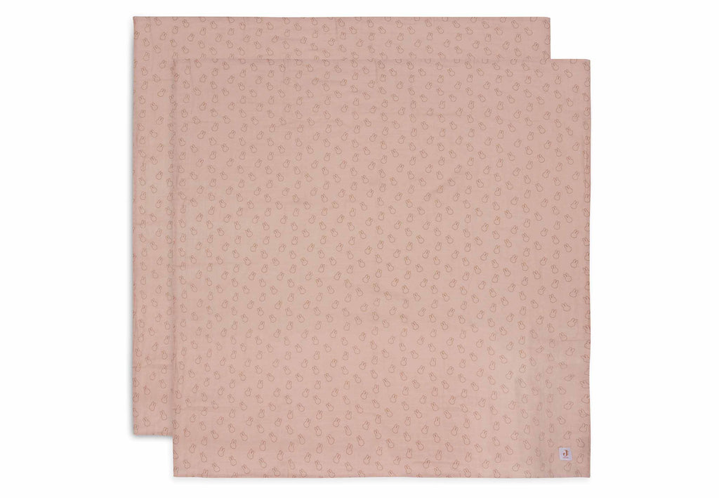 Hydrofiele Doek Large 115x115cm - Miffy Silhouettes - 2 Stuks
