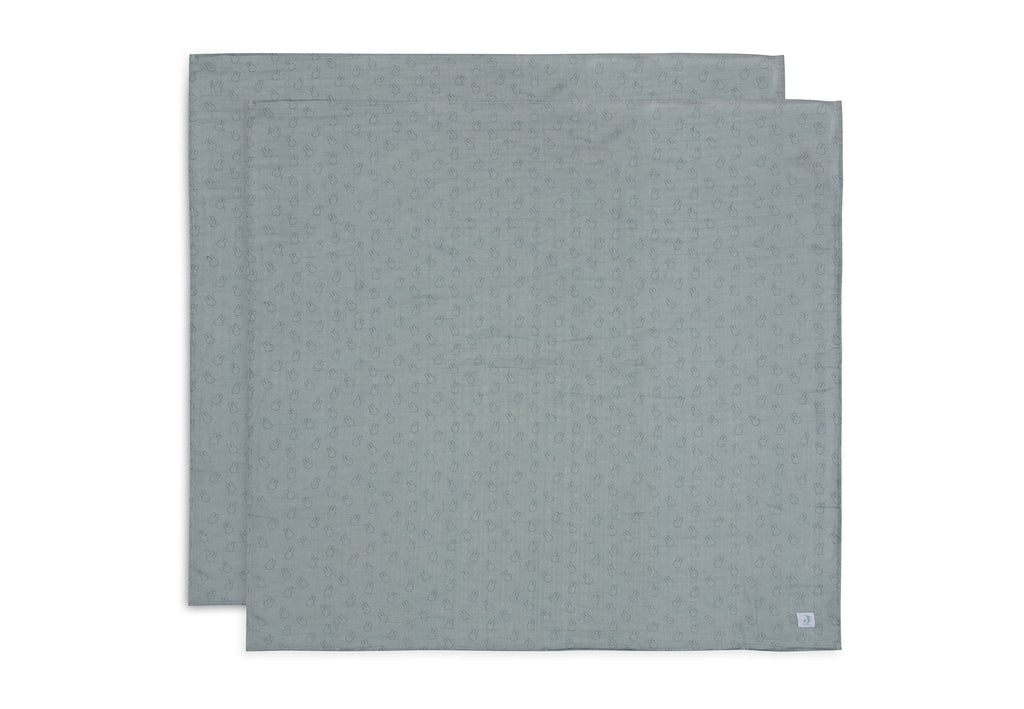 Hydrofiele Doek Large 115x115cm - Miffy Silhouettes - 2 Stuks
