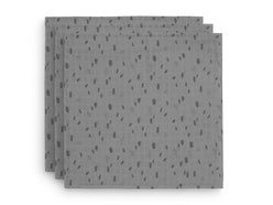 Muslin Cloth Spot 70x70cm - Storm Grey - 3-Pack