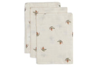 Gant de toilette Gaze de Coton Rosehip - 3 Unités