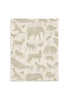 Washcloth Muslin Animals - Olive Green - 3 Pack