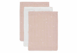 Washcloth Muslin 15x20cm Twinkling - Wild Rose - 3 Pack