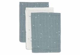 Washcloth Muslin 15x20cm Twinkling - Sea Green - 3 Pack