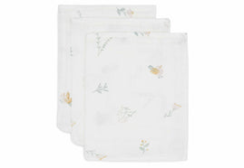 Washcloth Muslin 15x20cm - Lovely Birds - 3 Pack