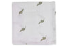 Mouth Cloth Muslin Stripe  Olive - Leaf Green - GOTS - 2 Pack