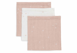 Mouth Cloth Muslin 31x31cm Twinkling - Wild Rose - 3 Pack