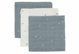 Mouth Cloth Muslin 31x31cm Twinkling - Sea Green - 3 Pack