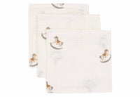 Serviette Gaze de Coton 31x31cm - Nostalgic Ride - 3 Unités