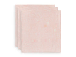 Muslin Cloth Snake 70x70cm - Pale Pink - 3-Pack