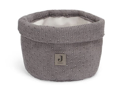 Changing Table Basket Bliss Knit - Storm Grey