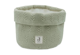 Changing Table Basket Grain Knit - Olive Green