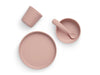 Dinner Set Silicone - Pale Pink - 4 Pieces