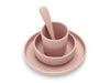 Dinner Set Silicone - Pale Pink - 4 Pieces