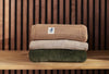 Blanket Crib 75x100cm Pure Knit - Biscuit/Velvet - GOTS
