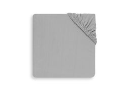 Fitted Sheet Cot Jersey 70x140/75x150cm - Soft Grey
