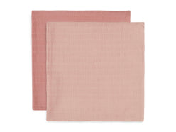 Swaddle Bamboo Muslin 115x115cm - Pale Pink - 2 Pack